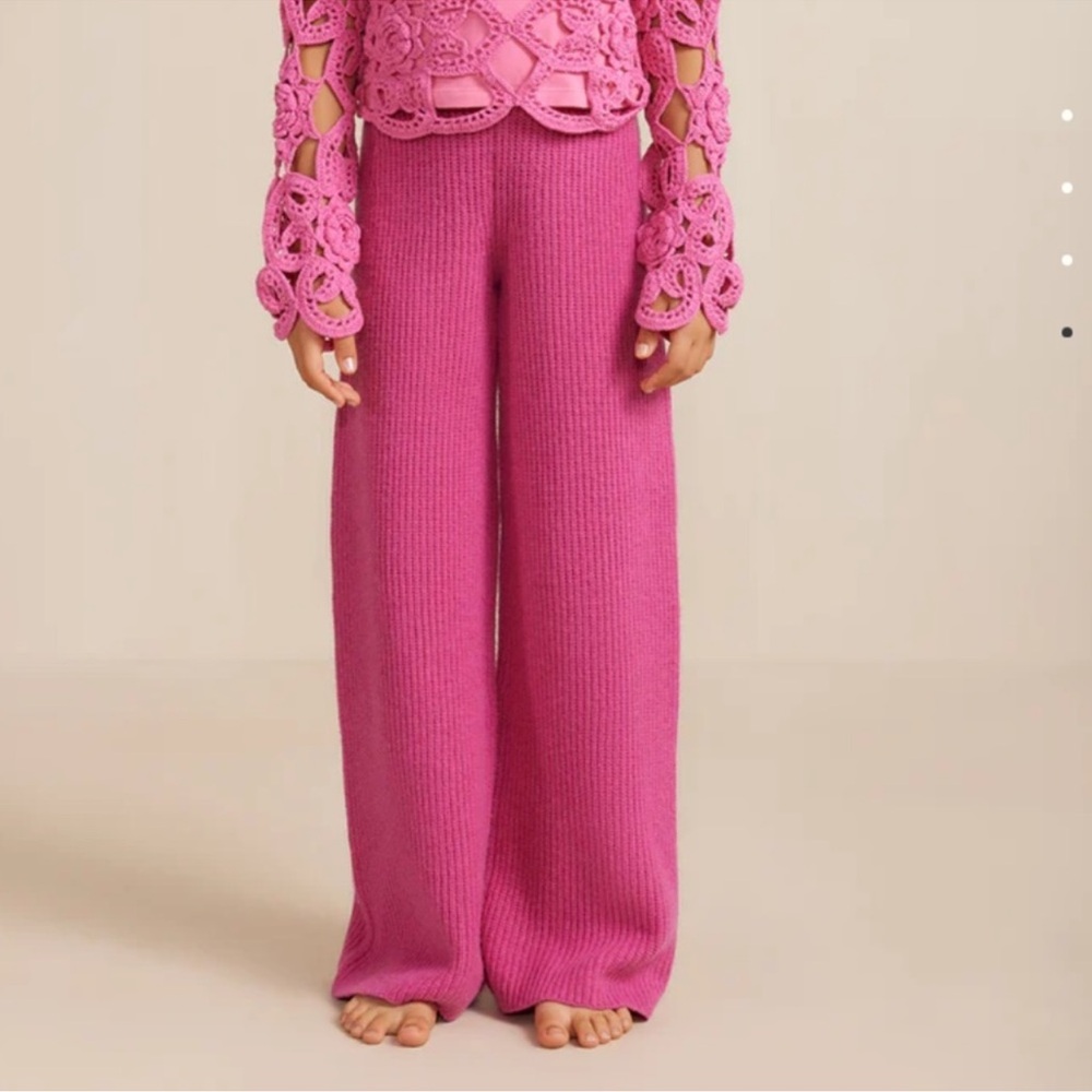 NWT Cult Gaia Kids Piper Knit Pull-on Pants Black Size 8 - Picture 2 of 10